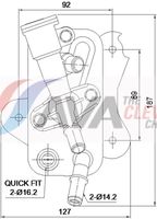 Radiator racire ulei, cutie de viteze automata AVA Clever Choice, Cod: BW3660