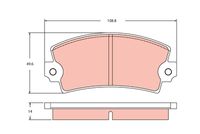 комплект спирачно феродо, дискови спирачки