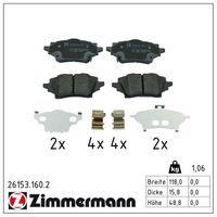 комплект спирачно феродо, дискови спирачки