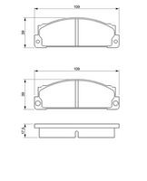 комплект спирачно феродо, дискови спирачки