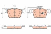 комплект спирачно феродо, дискови спирачки