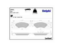 комплект спирачно феродо, дискови спирачки