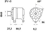 Thumbnail - Dynamo / alternator - MG420 - MAHLE