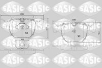 комплект спирачно феродо, дискови спирачки