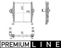 Thumbnail - Intercooler, inlaatluchtkoeler - CI32000P - MAHLE