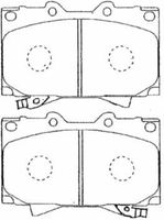 Комплект спирачно феродо, дискови спирачки A1N144 AISIN