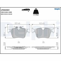 комплект спирачно феродо, дискови спирачки