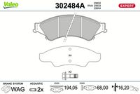 Bremsbelagsatz, Scheibenbremse