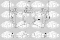 комплект спирачно феродо, дискови спирачки