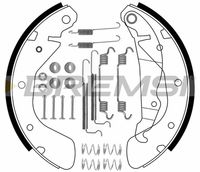 Комплект спирачна челюст GF0353-1 BREMSI