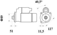 Thumbnail - Startmotor / starter - MS974 - MAHLE