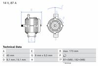 Generator / Alternator BOSCH, Cod: 0 986 042 720