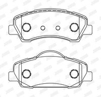 Bremsbelagsatz, Scheibenbremse