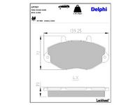комплект спирачно феродо, дискови спирачки