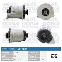 Generator / Alternator MEAT & DORIA, Cod: 5610015