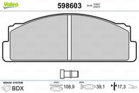 Bremsbelagsatz, Scheibenbremse