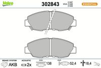 Bremsbelagsatz, Scheibenbremse