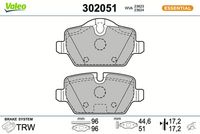 Bremsbelagsatz, Scheibenbremse