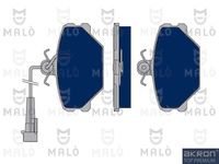 Комплект спирачно феродо, дискови спирачки 1050343 AKRON-MALÒ