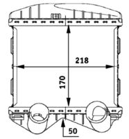 Thumbnail - Intercooler, inlaatluchtkoeler - CI46000P - MAHLE