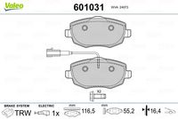 Bremsbelagsatz, Scheibenbremse