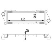 Thumbnail - Intercooler, inlaatluchtkoeler - CI18000P - MAHLE