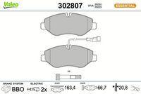 Bremsbelagsatz, Scheibenbremse