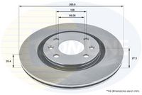 Disc frana COMLINE, Cod: ADC1504V