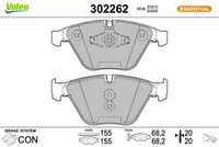 Bremsbelagsatz, Scheibenbremse