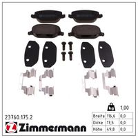 комплект спирачно феродо, дискови спирачки