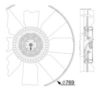 Thumbnail - Koelventilatorwiel - CFF508000P - MAHLE