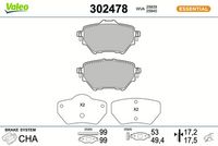 Bremsbelagsatz, Scheibenbremse