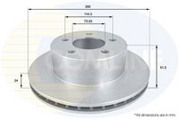 Disc frana COMLINE, Cod: ADC2302V