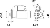 Thumbnail - Startmotor / starter - MS976 - MAHLE