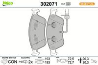 Bremsbelagsatz, Scheibenbremse