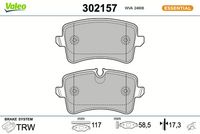 Bremsbelagsatz, Scheibenbremse