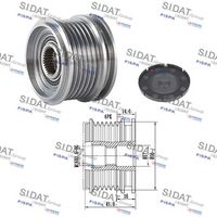 Fulie alternator SIDAT, Cod: 455010