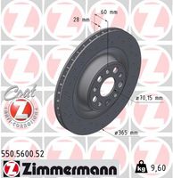 Спирачен диск 550.5600.52 ZIMMERMANN