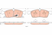 комплект спирачно феродо, дискови спирачки