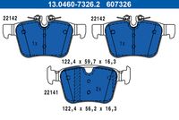 комплект спирачно феродо, дискови спирачки