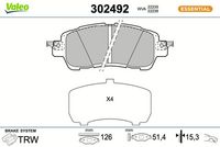 Bremsbelagsatz, Scheibenbremse