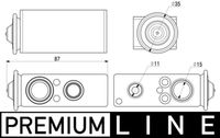 Thumbnail - Expansieventiel, airconditioning - AVE18000P - MAHLE