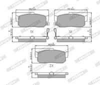 Bremsbelagsatz, Scheibenbremse