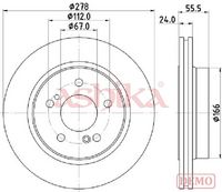 Disc frana ASHIKA, Cod: 61-00-0506C