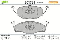 Bremsbelagsatz, Scheibenbremse