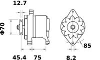 Thumbnail - Dynamo / alternator - MG221 - MAHLE