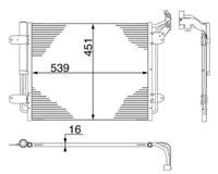 Thumbnail - Condensor, airconditioning - AC12000S - MAHLE