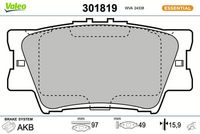 Bremsbelagsatz, Scheibenbremse