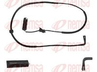 предупредителен контактен сензор, износване на накладките