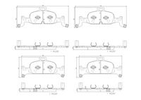 комплект спирачно феродо, дискови спирачки